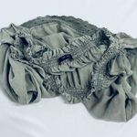 ZARA Smocked Off Shoulder Mini Dress - Army Green - S Photo 14