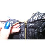 EXPRESS New $118 Womens Strapless Metallic Gold Black Snake Fit Flare Dress 8 Photo 6