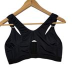 Womens Black Front Closure Comfort Support Bra Racerback Adjustable Straps XL Photo 4