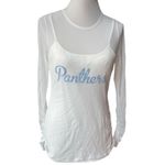 NFL Team Apparel All Sports Couture Carolina Panthers Tank Top with Mesh Cover Photo 9