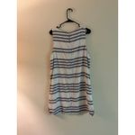 Beach Lunch Lpunge Blue White Striped Summer Tank Dress Medium Vacation Light Photo 2