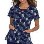 Betsey Johnson by Koi Rose Scrub Top Photo 0