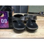 Anne Klein Iflex Women's 7 Silver Leather Slingback Pointed Toe Pumps Flat Photo 2