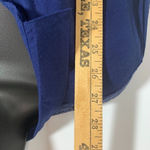 New Directions Weekend Long Sleeve V Neck Button Down Shirt Blue Size L Photo 3