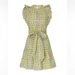 Banjanan Bulbul’s Sister Ruffle Mini Dress Yellow Floral Print Flutter Sleeve M Photo 5