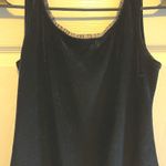 Black Velvet Tank Ruffle Trim Gothic XS Vamp Party Photo 11