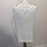 Cache metallic silver loose fit short sleeve sweater Photo 5