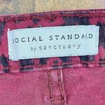 Sanctuary Social Standard by  Maroon Leopard Ankle Skinny Pants 10 Photo 2