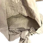 Ocean Drive Crinkle Crochet Handkerchief Top Olive Photo 8