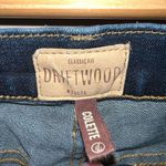 Driftwood Colette Crop Floral Embroidered Cuff Blue Denim Jeans 25 ripped knee Photo 7