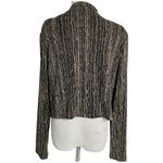 Alex Evenings  14  Top Blouse  Zip Up Blazer Sparkly Glitter Evening Holidays Photo 3