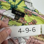 AFRM Halter Top Womens Medium Ramona Multicolor Floral Print Hook Closure Crop Photo 5