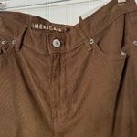 NEW‎ American Eagle Womens Skater Pants Corduroy Brown Low Rise Wide Leg Size 10 Photo 1