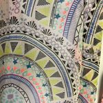 Steve Madden Steven Madden Sheer Geometric Open Kimono or Coverup w/ Neon Colors- OS (plus) Photo 3