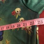 Halloween Retro Floral Skull Printed oversized hoodie O/S Green Size undefined Photo 7