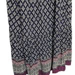 Lounge Beach Lunch  Dress Womens Large CeCe Shoulder Tie Fit Flare Geometric Navy Photo 3