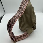 Anthropologie Urban Originals Olive Green Faux Leather Sling Bag Purse Crossbody Photo 3