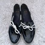 Cole Haan WOMENS NANTUCKET CAMP MOCASSIN NAVY PATENT BOAT LOAFERS SHOES SZ 9 Photo 2