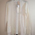 Ashley by 26 International  Cardigan Sweater Small White Knitted Photo 0