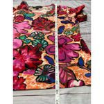 Mirror Image Tee Shirt Women M Colorful Floral Sequin Short Sleeve V Neck Cotton Size M Photo 6
