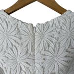 Shoshanna  Floral Lace‎ Sheath Cocktail Dress Short Sleeves Black and White, Sz 6 Photo 6