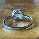 Natural Aquamarine Sterling Silver Ring Size 9 Photo 4