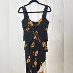 ALC Frank A.L.C. Natalia Tiered Floral Two-Tone Ruffled Silk Dress 763 Photo 6