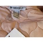 Forever 21  Blush Quilted Crop Jacket Women's Medium Pink Bomber Zip Up NWT Photo 6