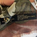 baar beards Italian scarf with reflective silver threads metallic scroll emblem Pink Photo 3