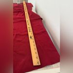 Zac Zac Posen Dress Ruffle Peplum Waist Stretch Knit Slinky 2000s y2k Medium Red Photo 5