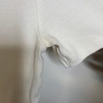 ZARA  Cream White Polo Shirt Cropped Sz Small Photo 3