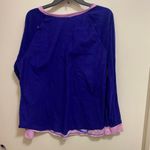 Disney Eeyore Womens Lounge Pajama Top 3XL 22W 24W Pink & Purple Fleece Photo 4