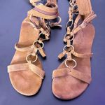 Free People Free‎ People Road Trip Tall Gladiator Sandals Size 37 Festival BOHO Hippie Shoes Photo 2