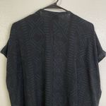 Dairi Fashions Knit Cardigan Sweater Black Moroccan Tribal Long Slits Womens OS Blue Size undefined Photo 7