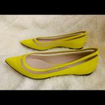 Furla  Yellow Pointed Flats Size 38 Photo 0