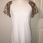 Buckle BKE boutique BKE Boutique Gold Embellished Short sleeves  Photo 0
