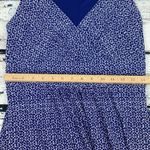 CHAPS  Sleeveless Dress Blue White Print V-Neck Casual Dress [Size‎ Medium] Photo 7