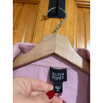 Eileen Fisher  Pink Cotton Stretch Double Breasted Jacket Coat Women’s Medium Photo 2