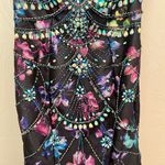 Ellie Wilde NWT  Mon Cheri strapless beaded black floral prom dress size 2 Photo 17