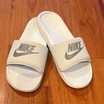 Nike Pale Green Slide Sandals with Logo Women’s Size 8 Photo 0