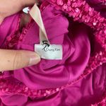 NEW Loyeloy women's pink sequins one shoulder cutout strap‎ bodycon mini dress Size XS Photo 7