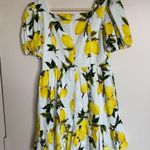 English Factory Lemon Puff Sleeve Mini Dress Photo 2