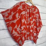 Diane Von Furstenberg DVF  Silk Orange Blouse Short Sleeve‎ Top Size P/S Resort Photo 4