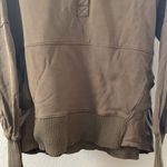 Bucketlist Boutique  Olive Henley snap hoodie Photo 4