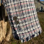 J.Crew  Women's Cotton Tweed Blazer - Blue, White, Red Preppy Americana Academic Photo 2