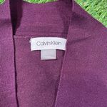 Calvin Klein  Women's Burgundy and Purple Cardigan Sweater (L) Photo 1