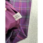 Pendleton Vintage  Wool Skirt Women 8 Purple Tartan Plaid Midi Red Academia Photo 10