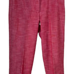 Sharagano  Red Cuffed Capri Pants Size 4 Photo 0
