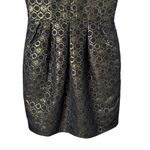 Club Monaco Bria Metallic Gold Honeycomb Mesh Cocktail Dress Sleeveless, Size 6 Photo 7