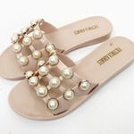 Victoria Adames Marsella Cream Pearl Jelly Slide Sandals Sz 7 Photo 1